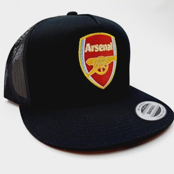 English Arsenal Football Club Flat Bill Trucker Mesh Snapback Cap Hat UK Soccer main image 4